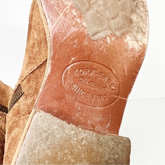 Kork-Ease Giba Ankle Suede Tan Brown Boots Booties Size 8 Women’s - Picture 8 of 8